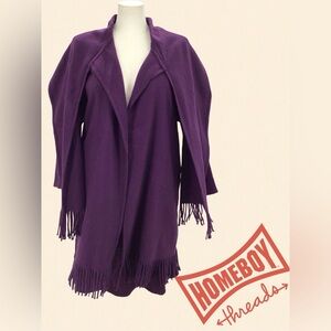 Purple Fringe Cardigan Size-M/L